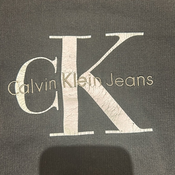 Vintage 90s Calvin Klein Crewneck Hoodie - Picture 2 of 3